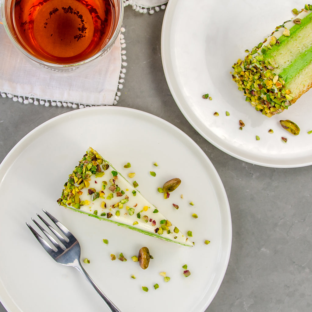 PreSliced Pistachio Almond Cake La Rocca Cakes