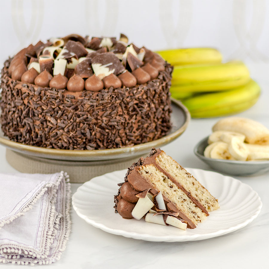 Gâteau aux bananes et chocolat