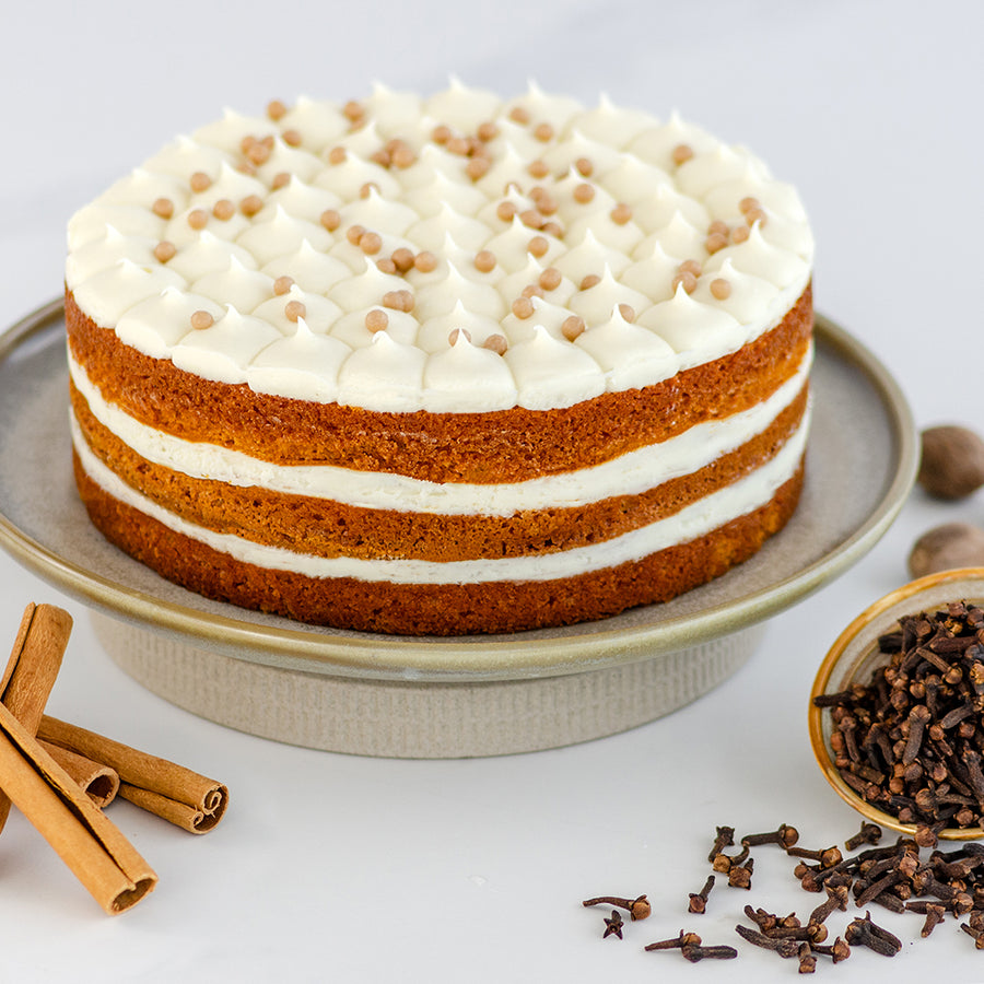 Gâteau à la citrouille, cassonade et épices