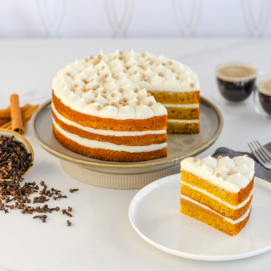 Gâteau à la citrouille, cassonade et épices