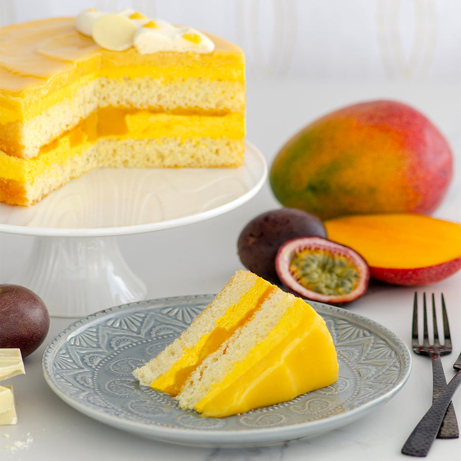 Gâteau passion à la mangue